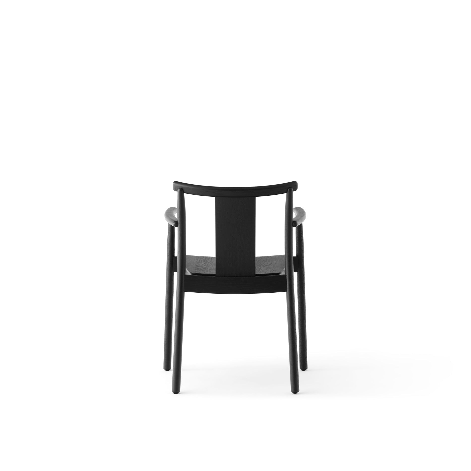 Merkur Dining Chair w/Armrests - Black Oak