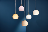 Ball Glass Pendant Lamp - Opal Rose