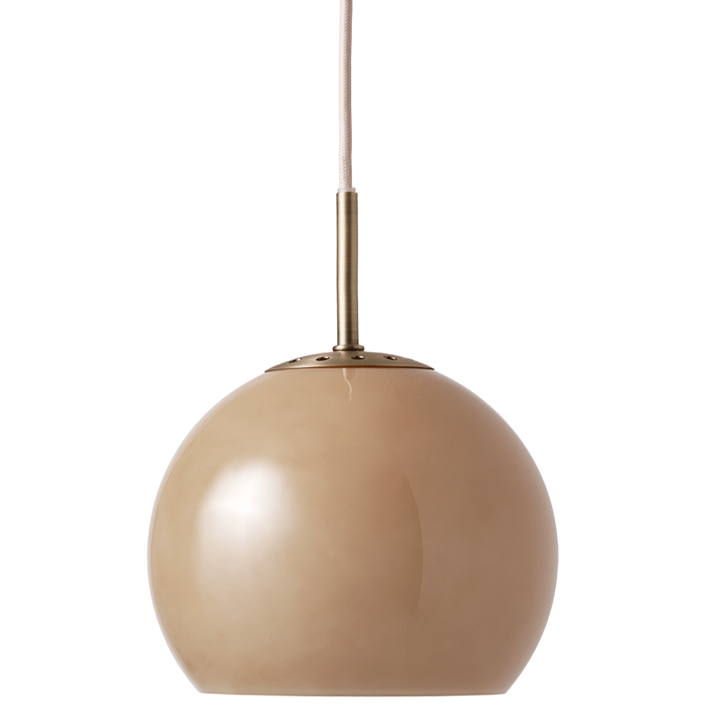 Ball Glass Pendant Lamp - Cappucino
