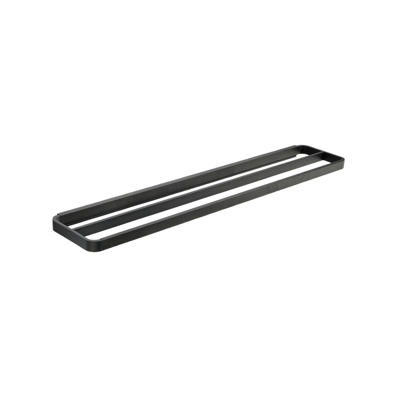 Rim Towel Rail Double - Black