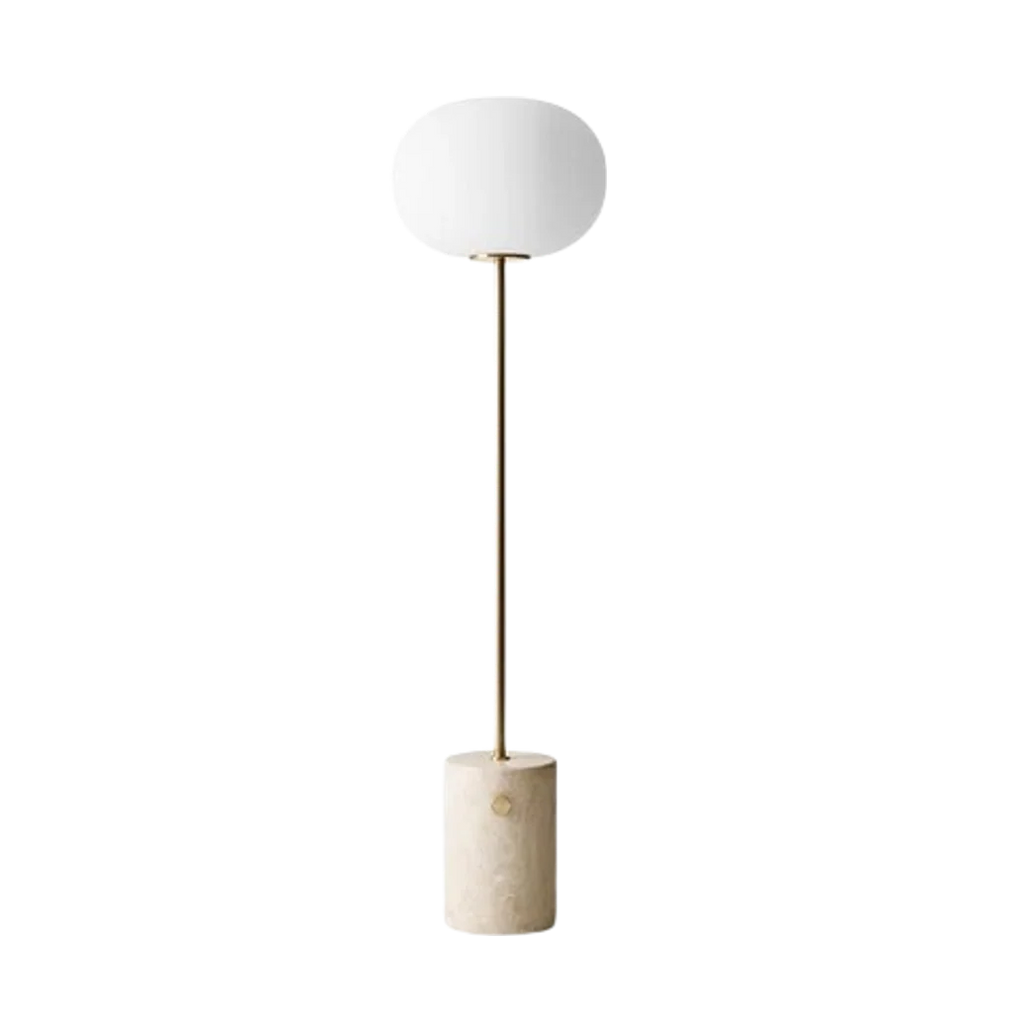 JWDA Floor Lamp - Travertine | Brushed Brass