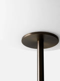 JWDA Floor Lamp - Red Travertine Stone | Bronzed Brass
