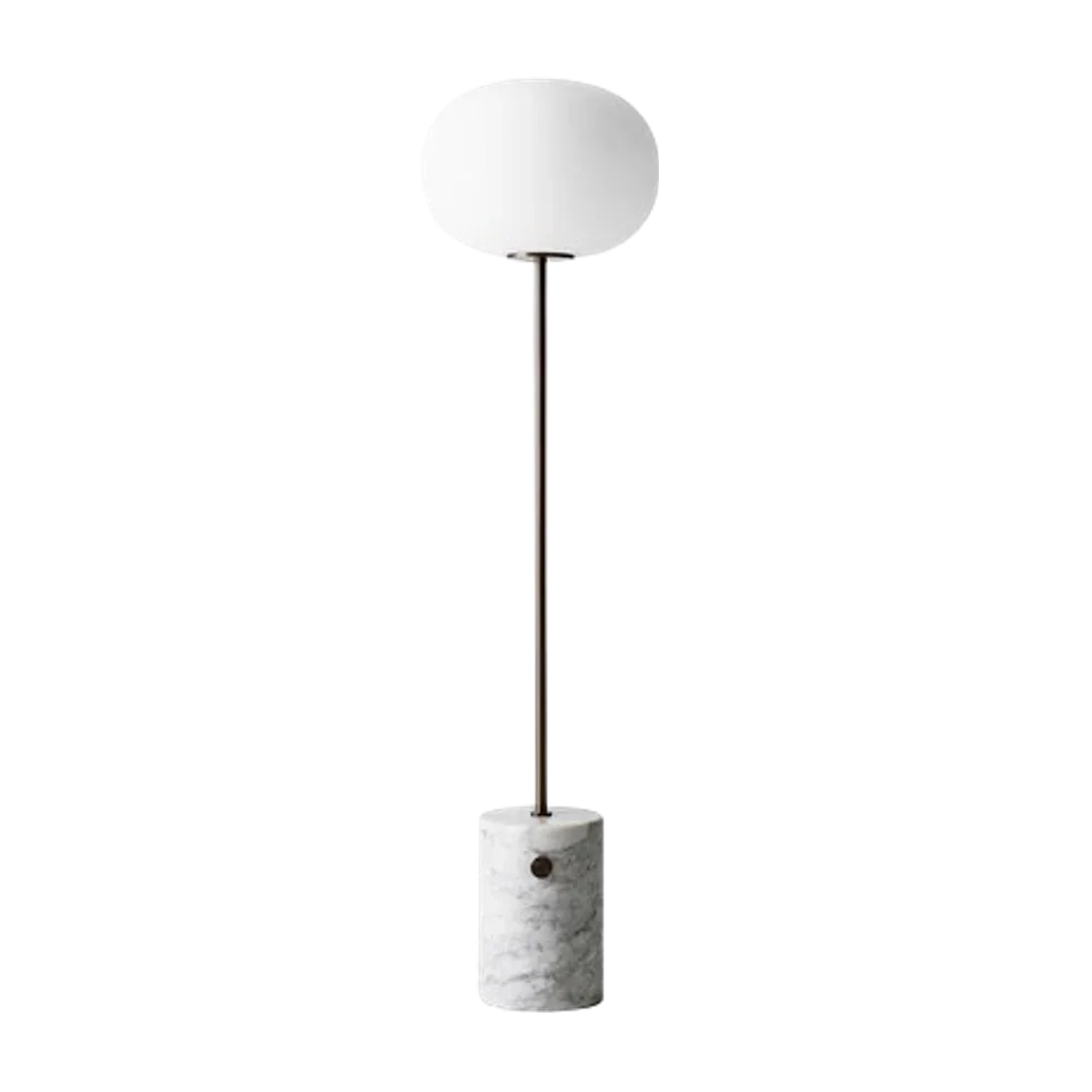 JWDA Floor Lamp - White Marble | Bronzed Brass