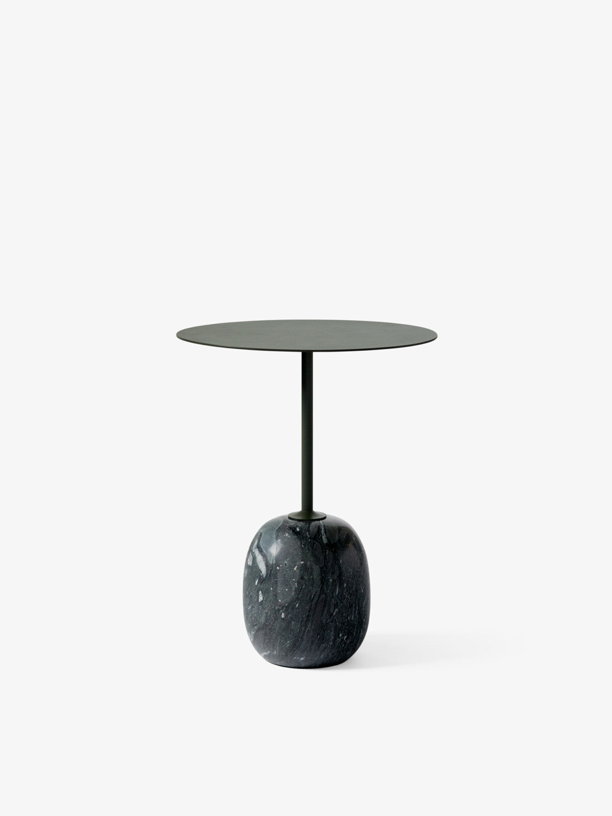 Lato Side Table LN9 Oval - Deep Green & Verde Grigio Marble
