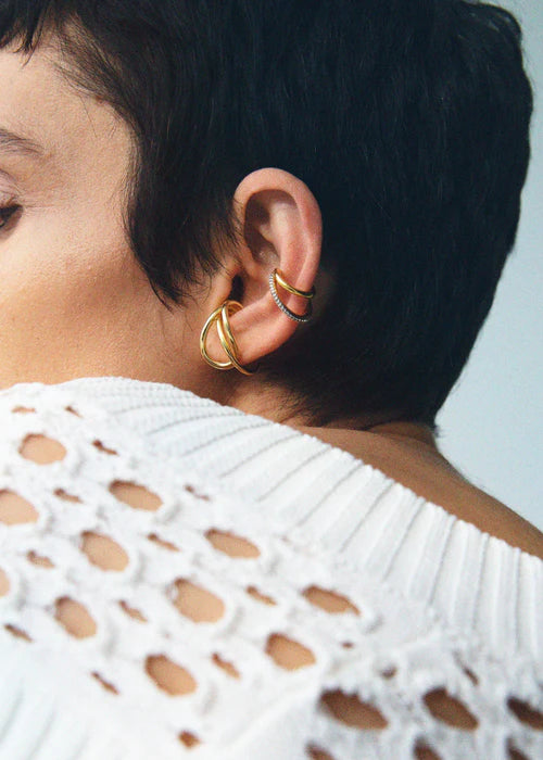 Lower Lobe Ear Cuff - Gold Vermeil