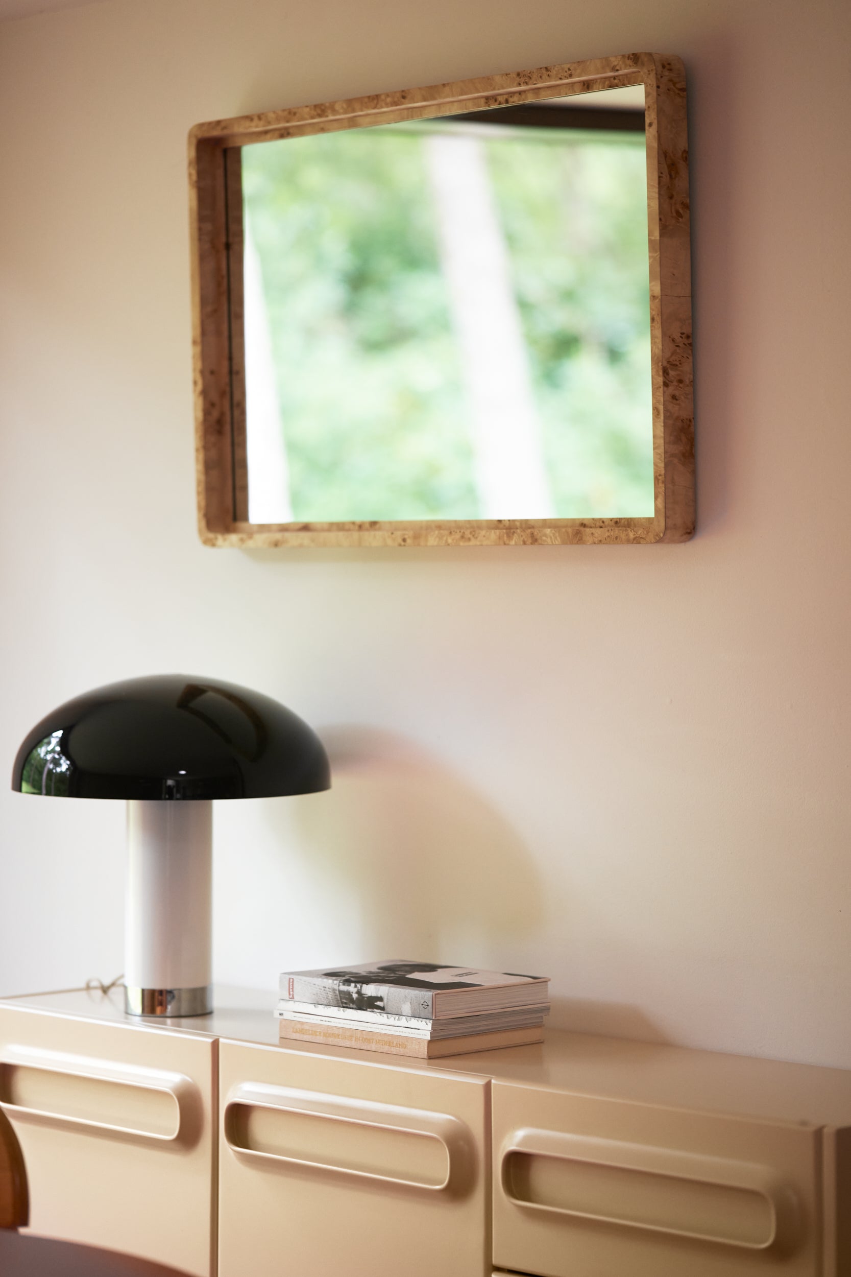 Burl Wooden Mirror