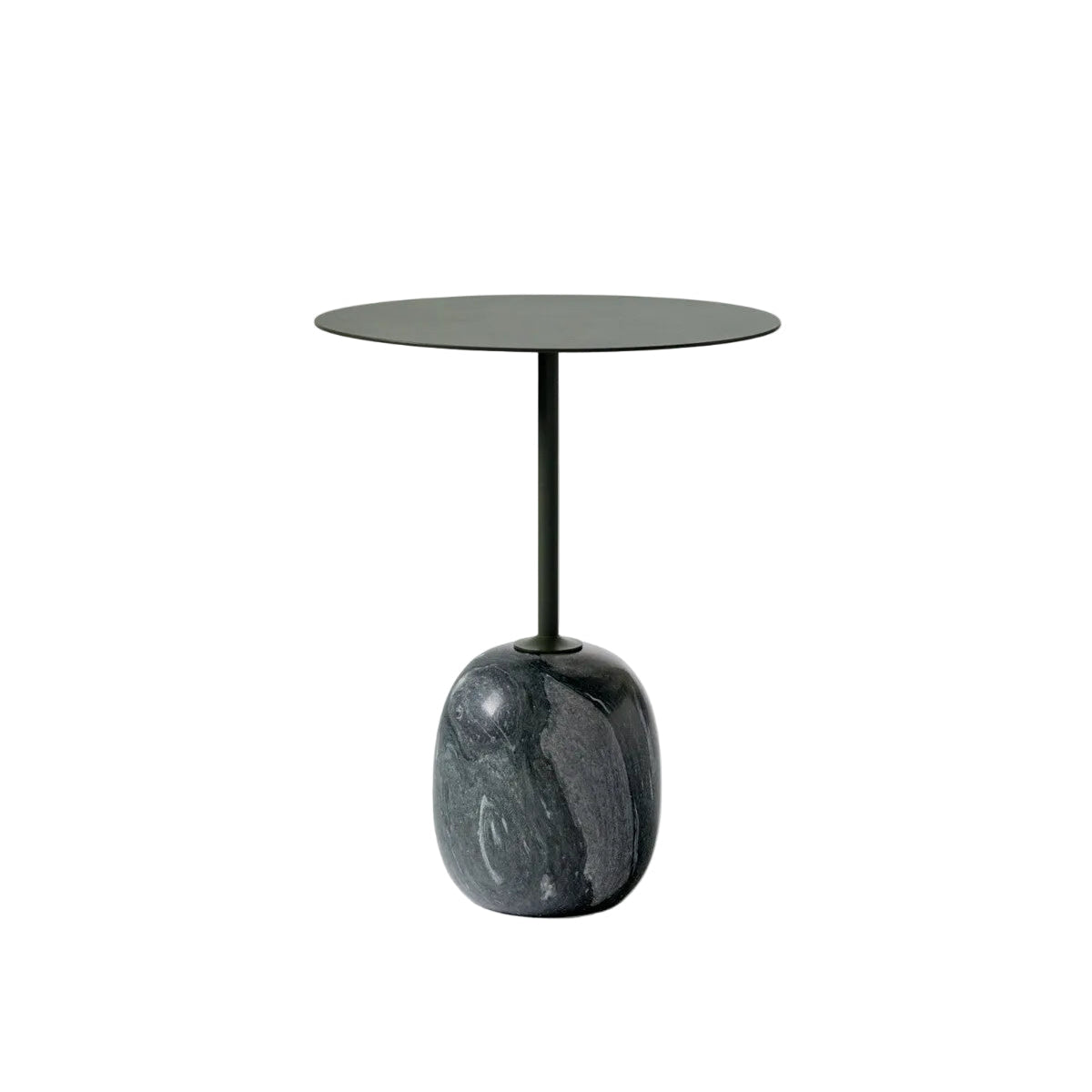 Lato Side Table LN9 Oval - Deep Green & Verde Grigio Marble