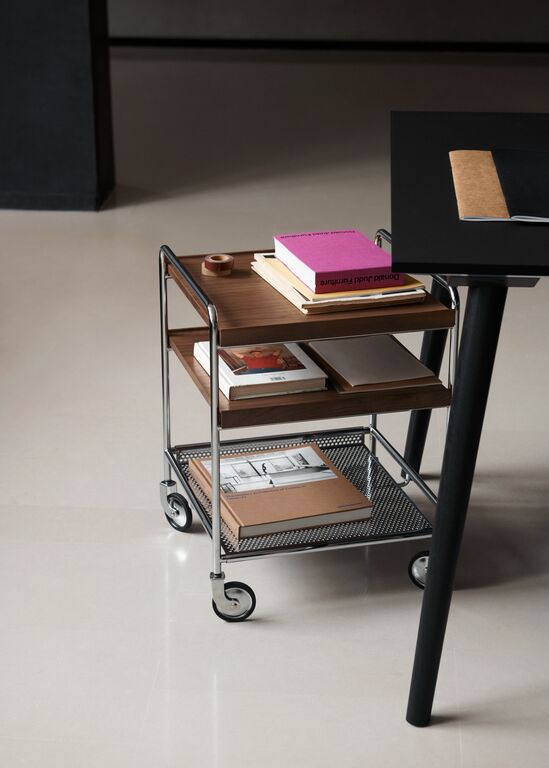 Alima Trolley NDS2 -  Lacquered Walnut