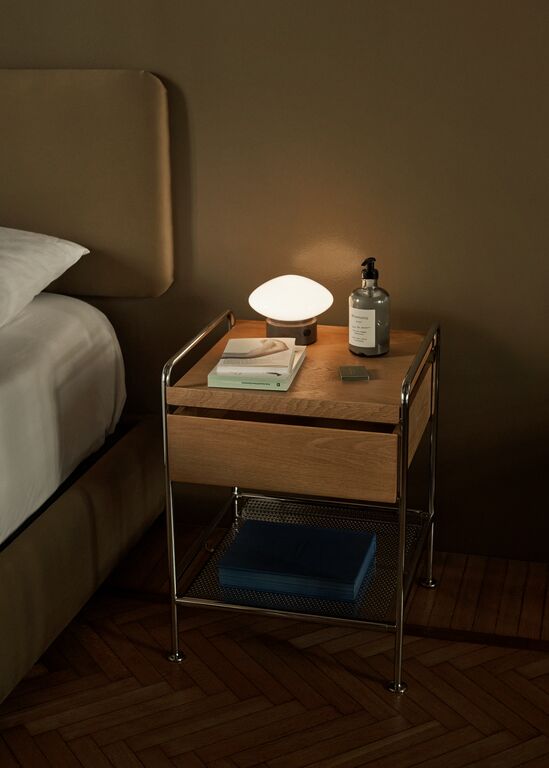 Alima NDS3 Side Table - Lacquered oak