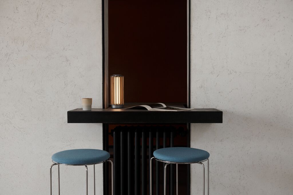Wire Counter Stool VP15 - Mirror Polished Steel