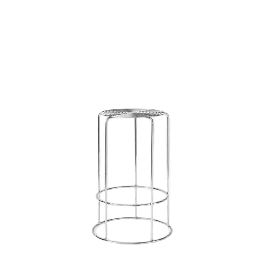 Wire Counter Stool VP15 - Mirror Polished Steel