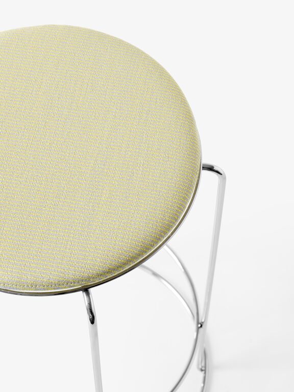 Wire Counter Stool VP15 - Mirror Polished Steel