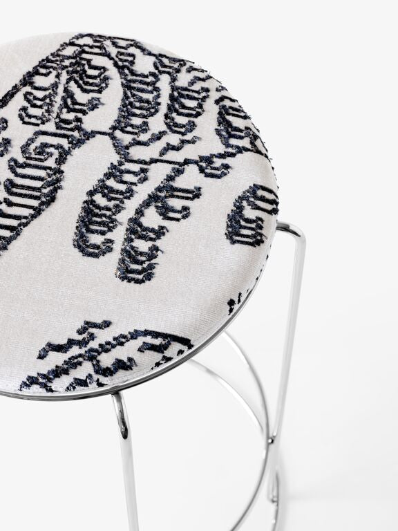 Wire Counter Stool VP15 - Mirror Polished Steel