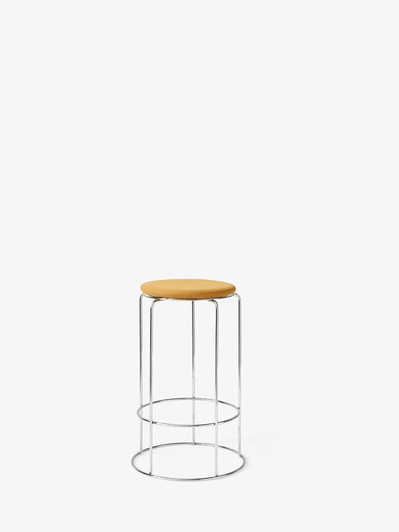 Wire Counter Stool VP15 - Mirror Polished Steel