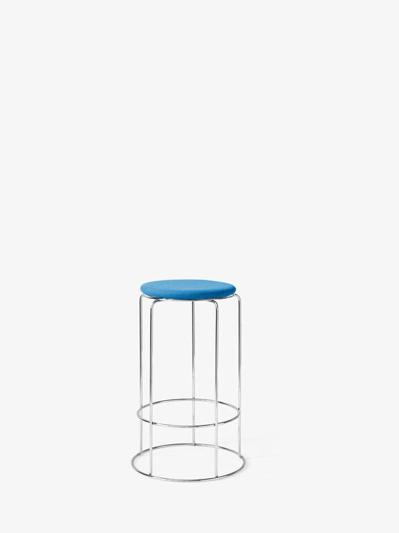 Wire Counter Stool VP15 - Mirror Polished Steel