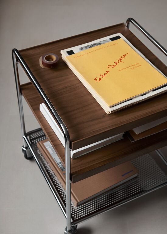 Alima Trolley NDS2 -  Lacquered Walnut