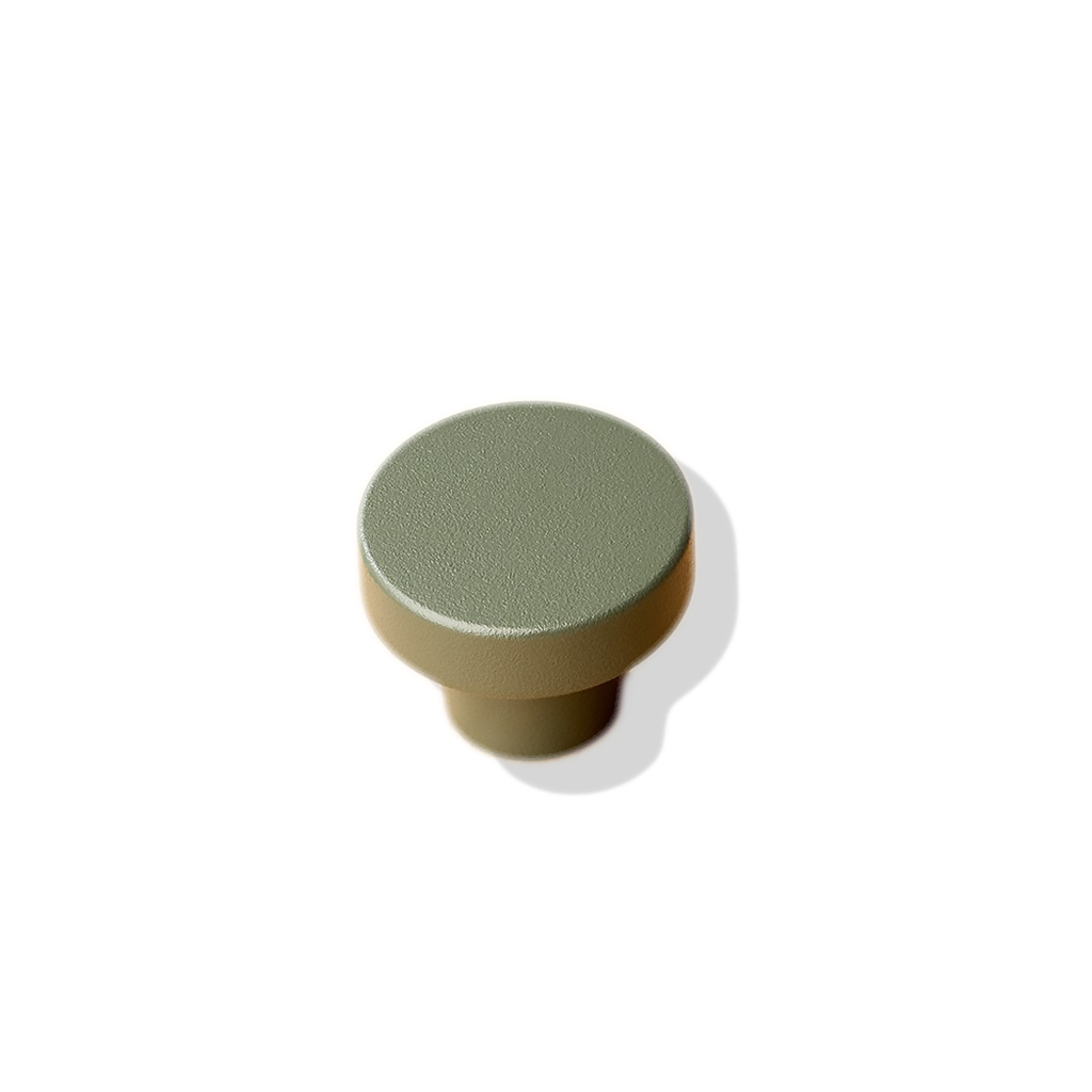 Knob Circular Ash Green