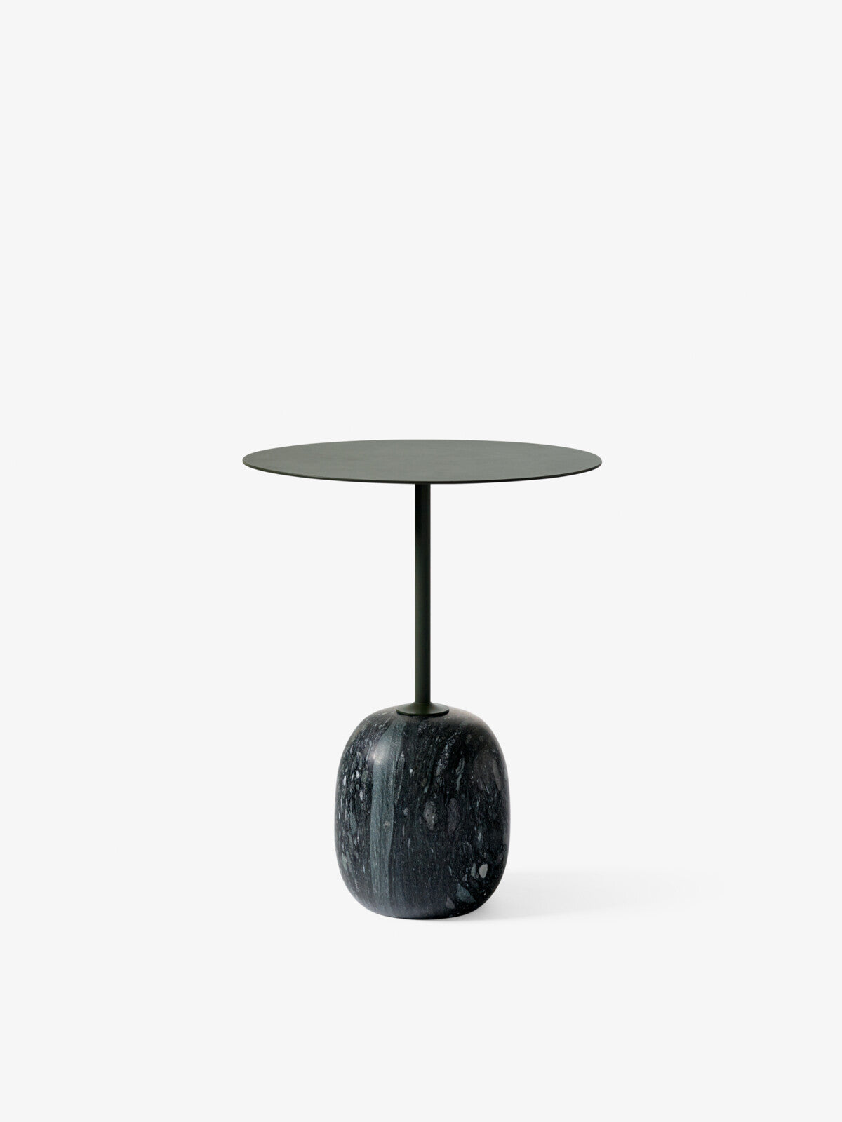 Lato Side Table LN9 Oval - Deep Green & Verde Grigio Marble