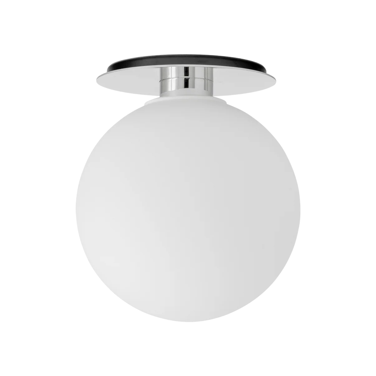 TR Bulb, Ceiling/Wall Lamp - Polished steel / Matte Bulb