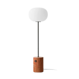 JWDA Floor Lamp - Red Travertine Stone | Bronzed Brass