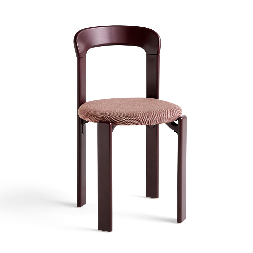 Rey Upholstered Seat Chair - Grape Red