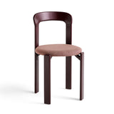 Rey Upholstered Seat Chair - Grape Red