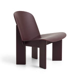 Chisel Lounge Chair - Dark Bordeaux