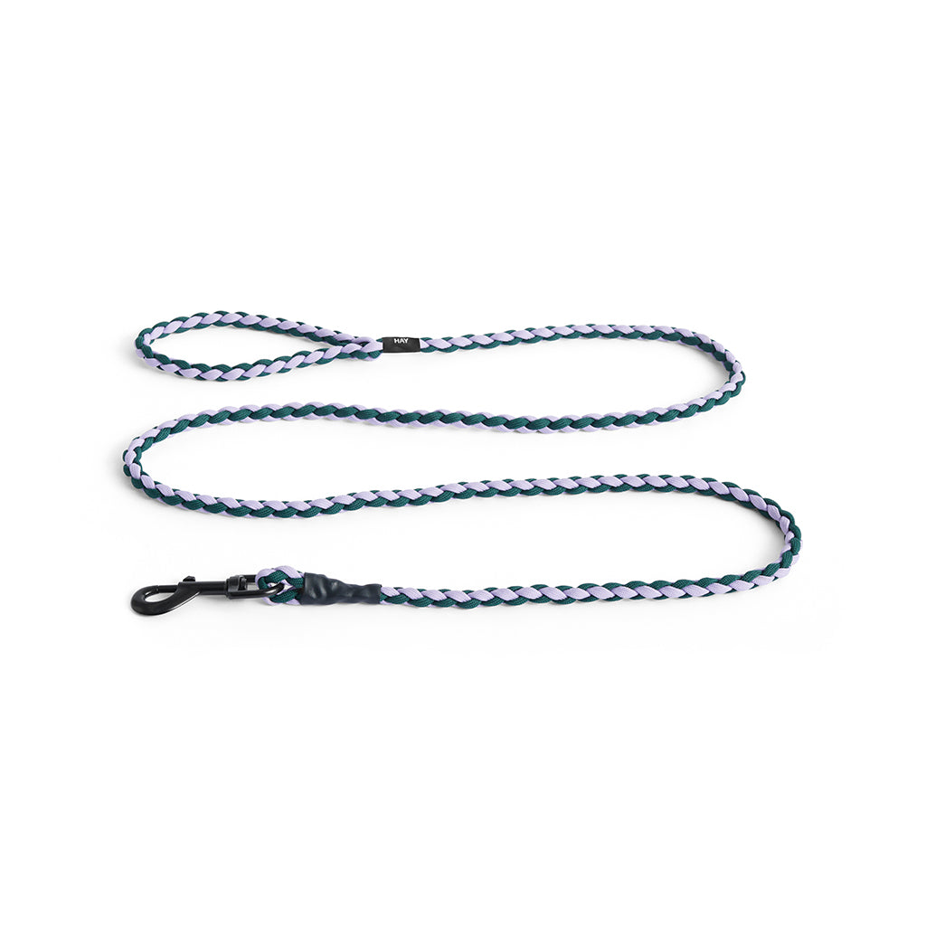 HAY Dogs Leash Braided - Lavender/ green