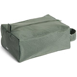 Grid Wash Bag - Small - Dark green