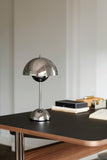 Pavilion Desk AV16 - Charcoal Linoleum & Lacquered walnut