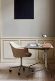 Pavilion Desk AV16 - Charcoal Linoleum & Lacquered walnut