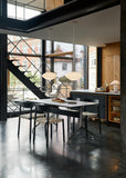 Pavilion Dining Table AV19 - Black Lacquered Oak