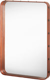 Oglindă Adnet Rectangular - Tan Leather