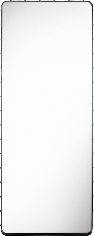 Oglindă Adnet Rectangular - Black Leather