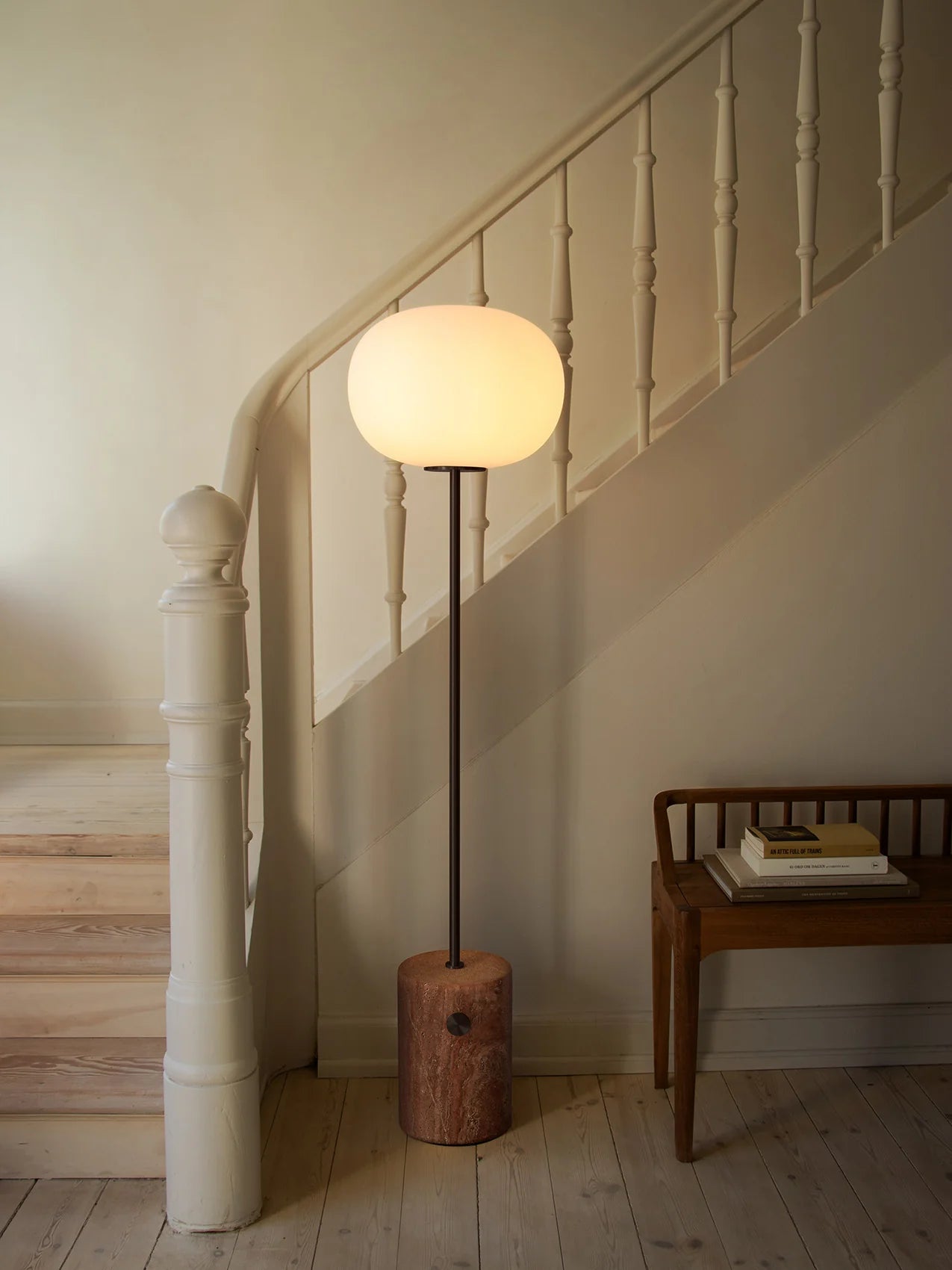 Lampadar JWDA  - Travertin rosu | Bronzed Brass