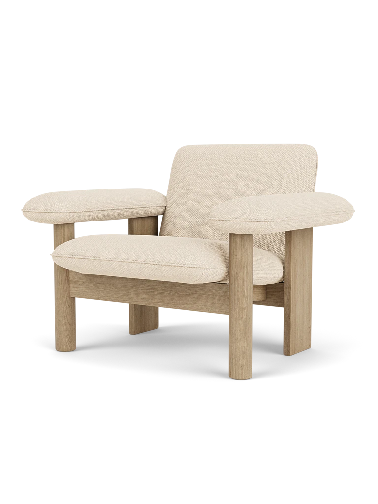 Fotoliu Brasilia - Natural Oak - Spatar jos