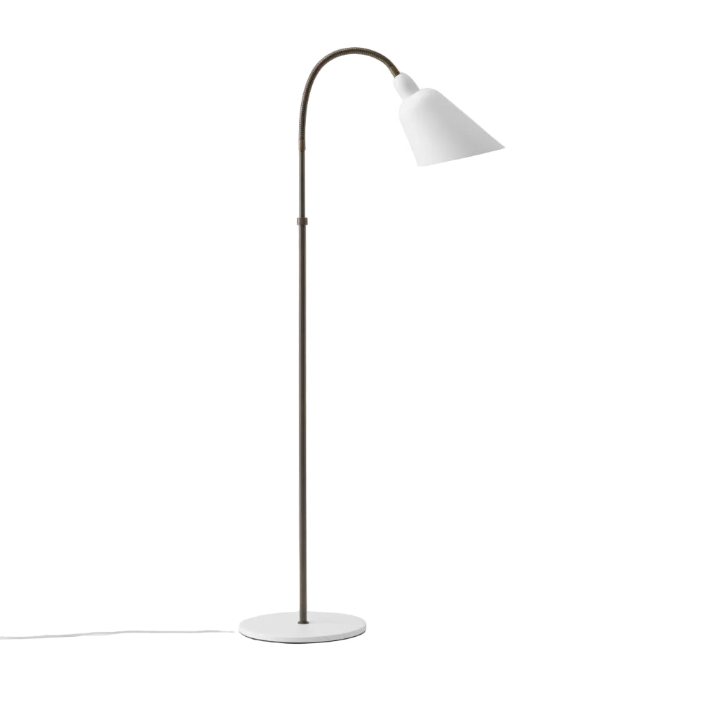Lampadar Bellevue AJ7 - White & Bronzed Brass