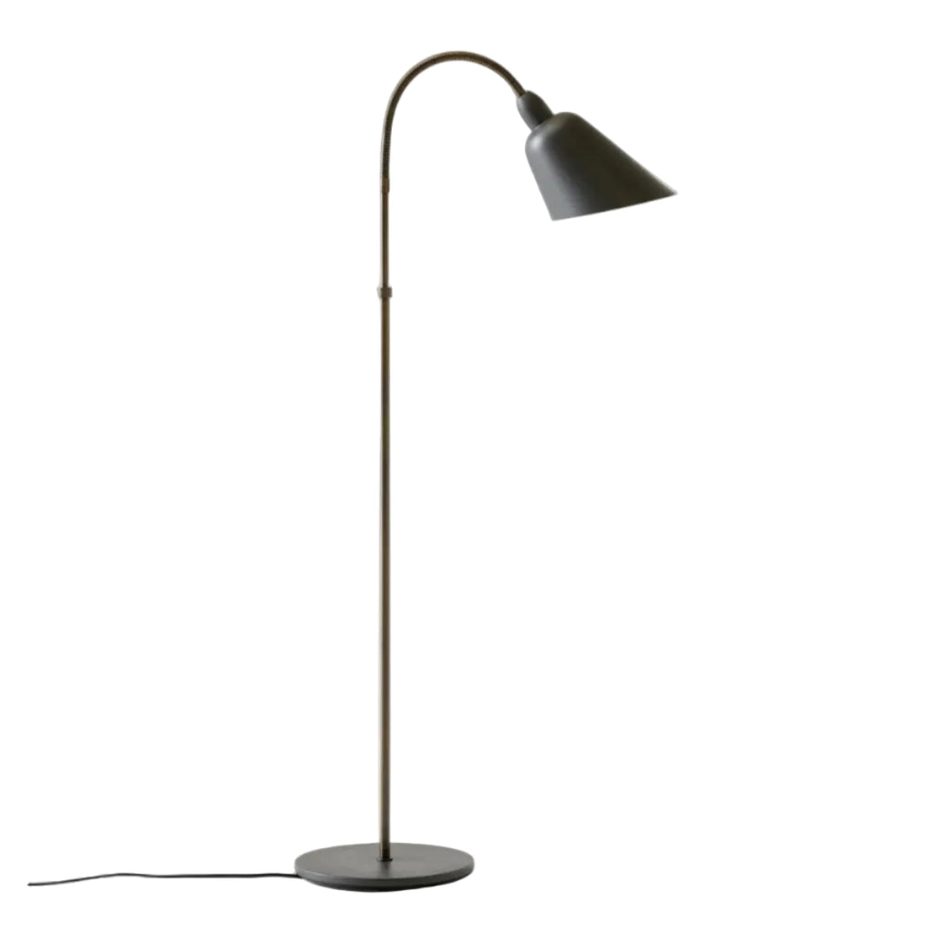 Lampadar Bellevue AJ11 - Stone Grey & Bronzed Brass