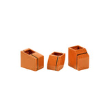 Vase mini ass/3 Silos - Orange