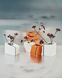 Vase mini ass/3 Silos - Orange