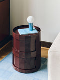 Cabinet Facet 20 cu picioare si roti - Burgundy