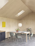 Workshop Table - Warm Grey Linoleum/Oak