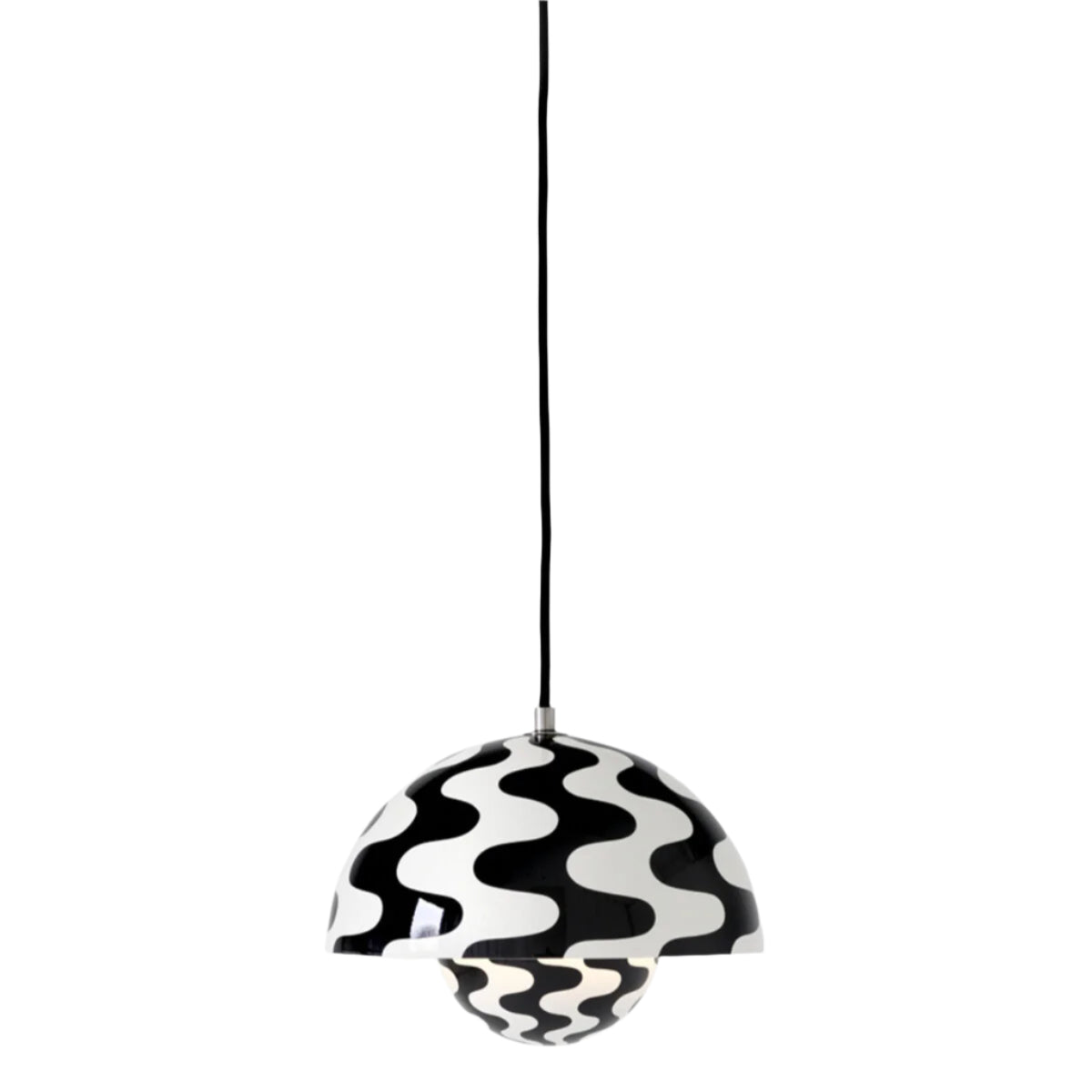 Corp de iluminat suspendat Flowerpot VP1 mic - Black & White Pattern