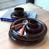 Chunky Plate - Dark Brown