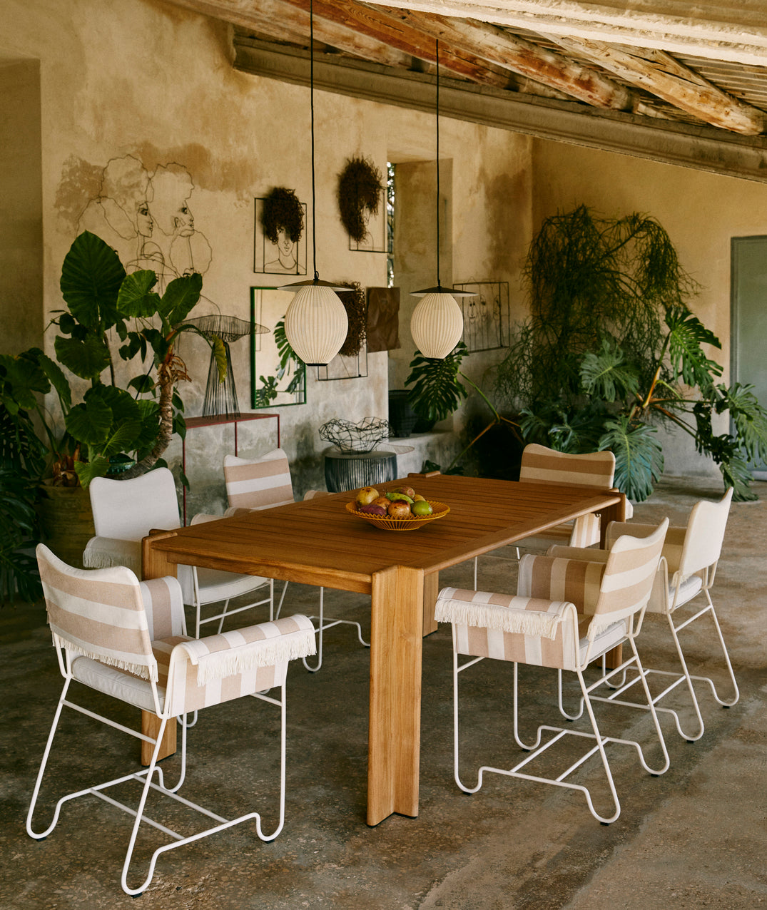 Satellite Outdoor Pendant - Cream White Semi Matt