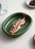 Barro Oval Dish - Green
