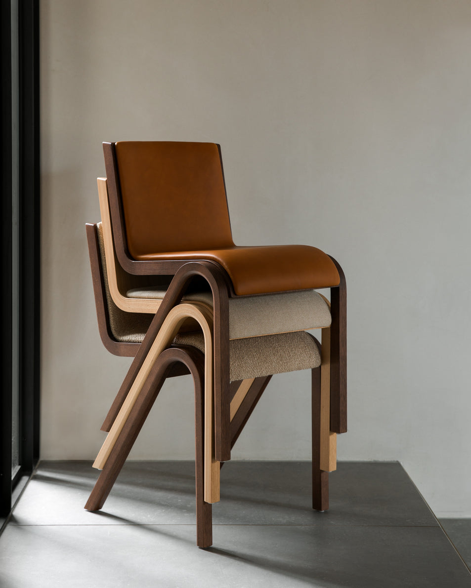 Scaun de dining Ready - Red Stained Oak - Tapitat