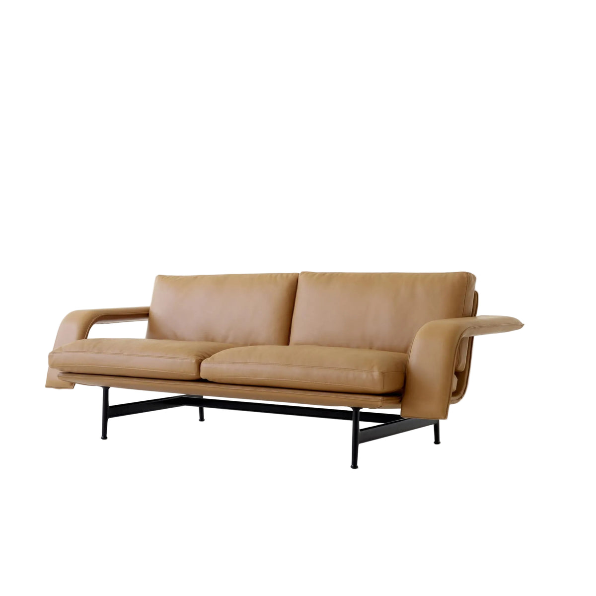 Meantime AV30 2-seater sofa - Black legs