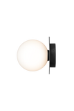 Outdoor Wall / Ceiling Lamp Liila 1 - Black - Opal White