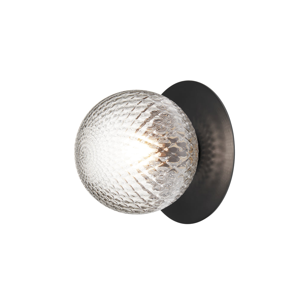 Outdoor Wall / Ceiling Lamp Liila 1 - Black - Optic Clear